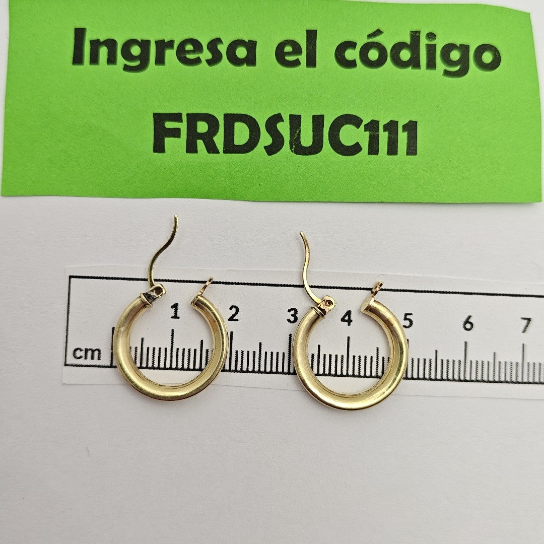 ARRACADAS PAR ORO 14 K 4,00 GRMS (SEMINUEVO)