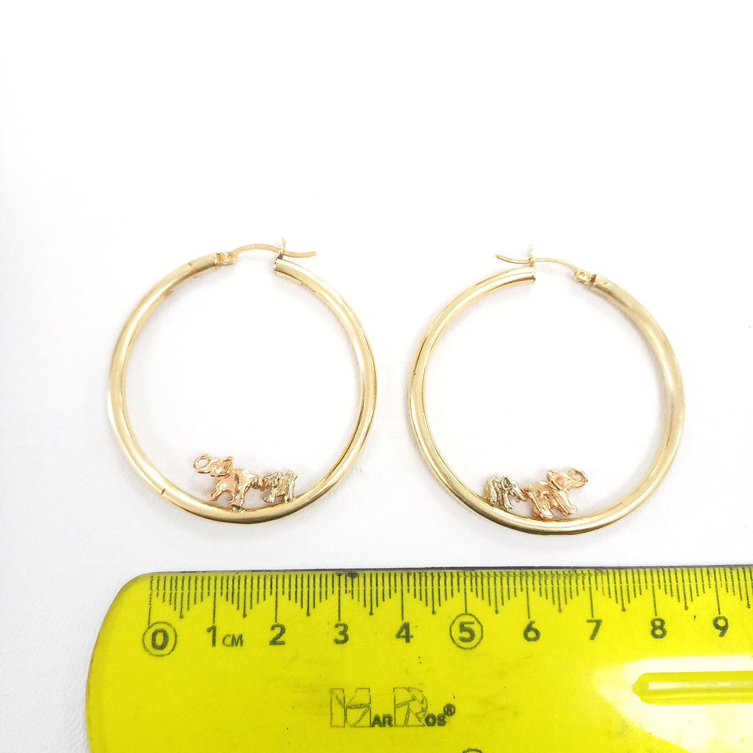 ARRACADAS PAR ORO 14 K 7.3 GRMS (SEMINUEVO)