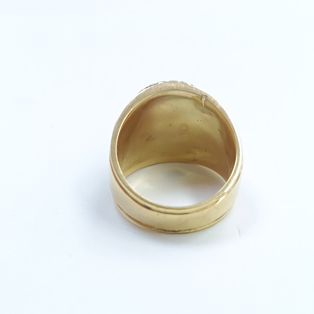 ANILLO DE GRADUACIÓN ORO 14 K 19 GRMS (SEMINUEVO)