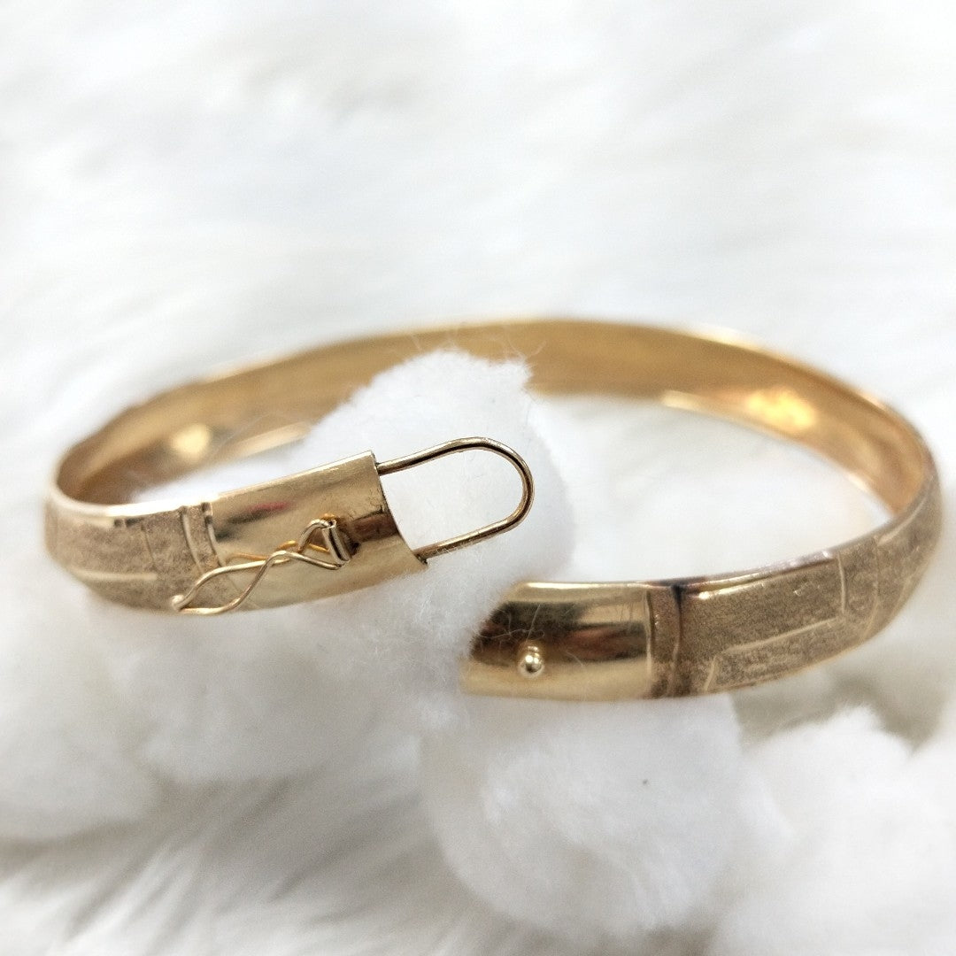 PULSERA RIGIDA ORO 14 K 7,40 GRMS (SEMINUEVO)