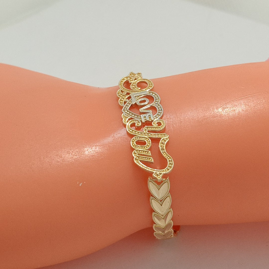 PULSERA ORO COMBINADO 14 K 7,70 GRMS (SEMINUEVO)