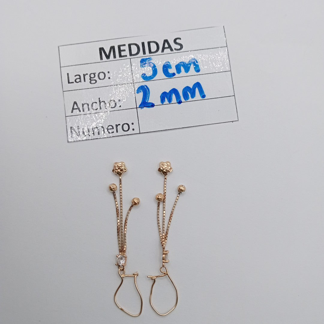 ARETES PAR ORO 14 K 1.6 GRMS (SEMINUEVO)