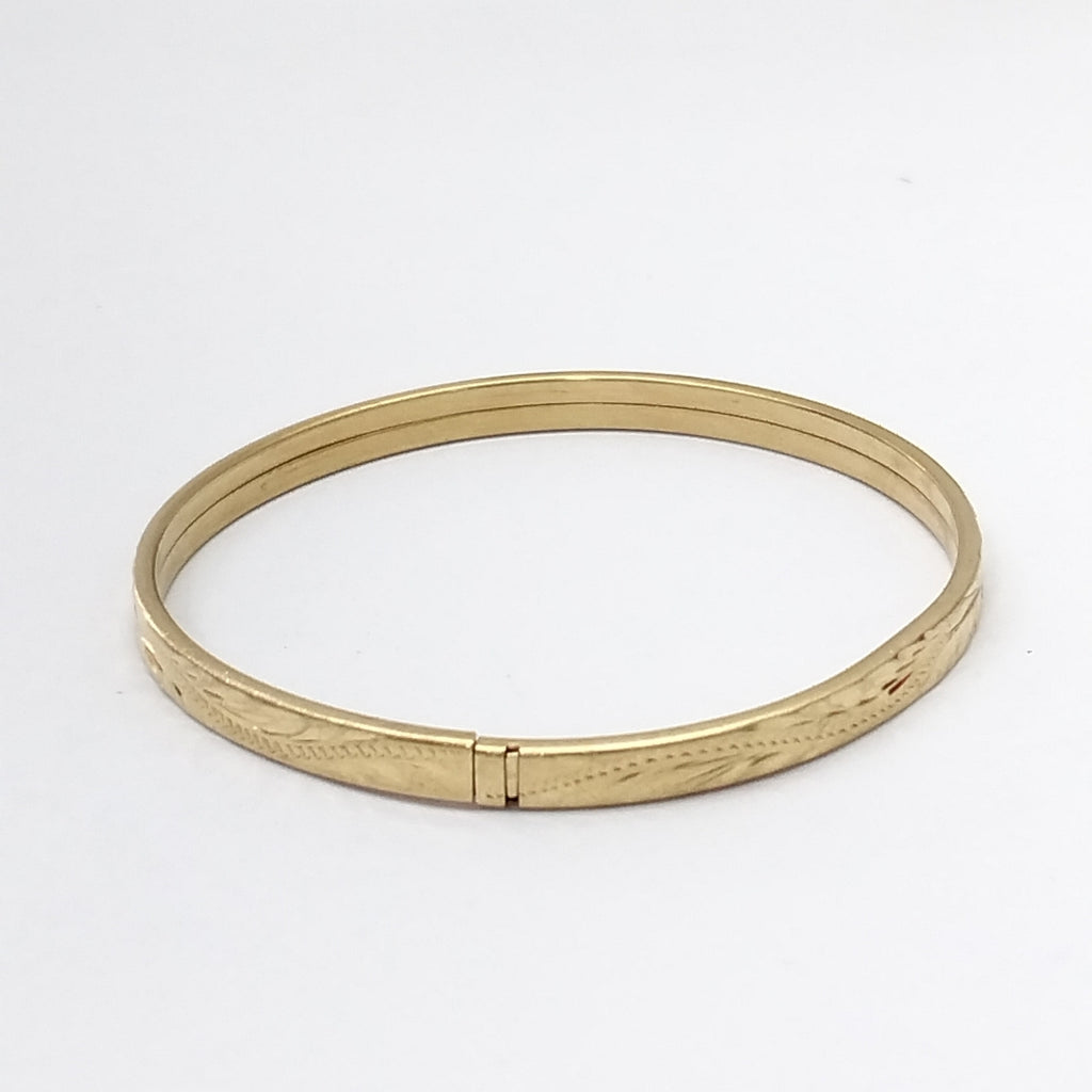 PULSERA RIGIDA ORO 14 K 5,40 GRMS (SEMINUEVO)