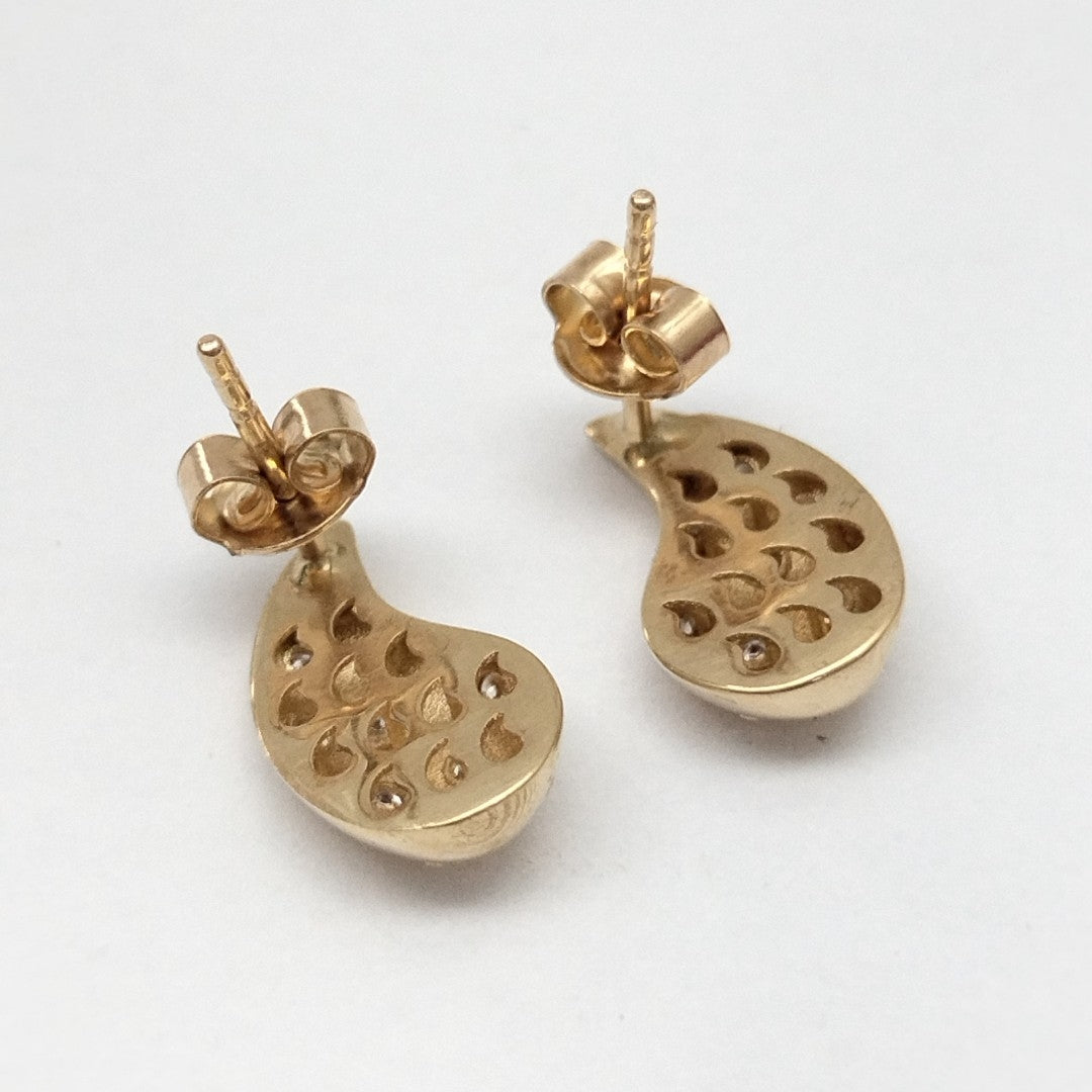 BROQUELES ORO 14K 2.1 (NUEVO)