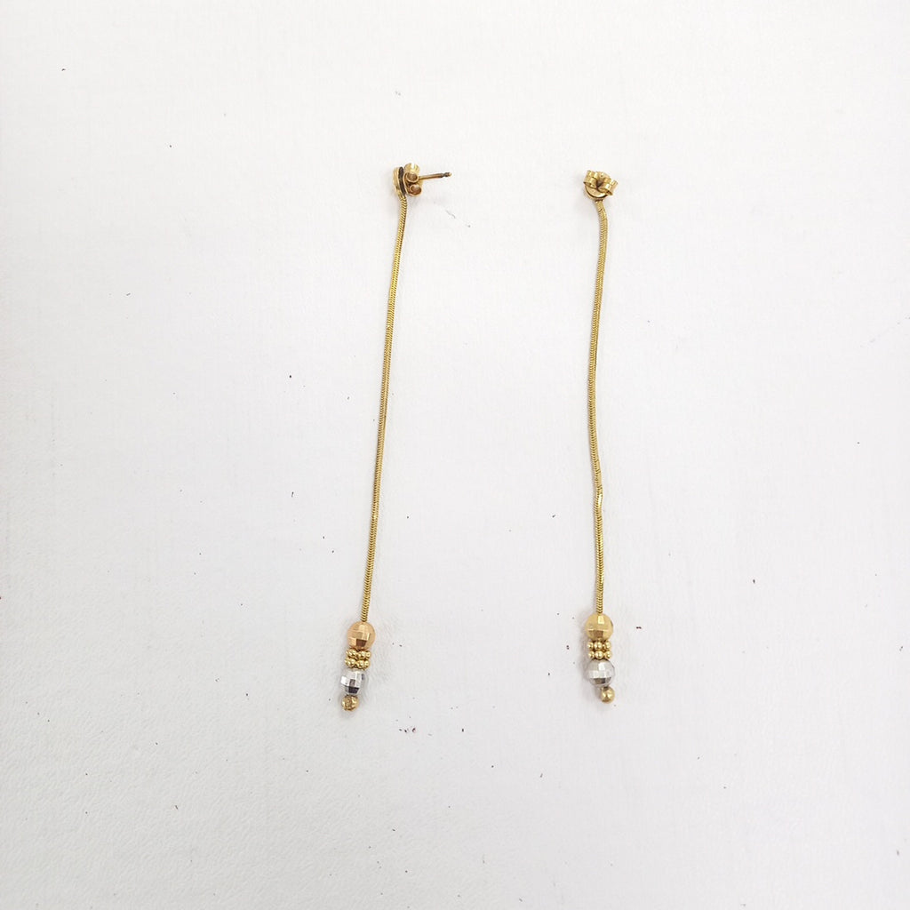 BROQUELES PAR ORO 14 K 3.8 GRMS (SEMINUEVO)