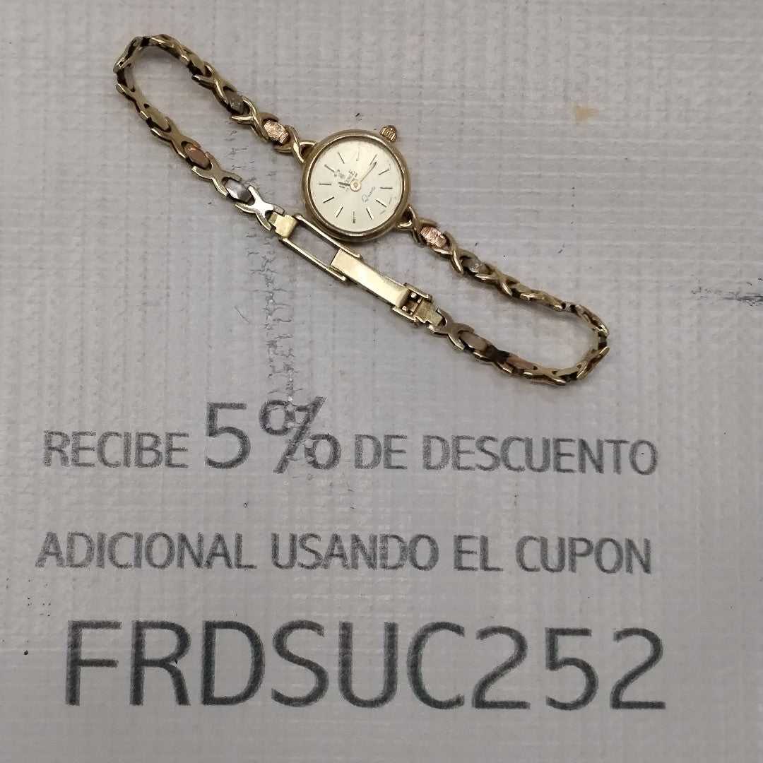 RELOJ CAJA Y PULSO ORO ORO 10 K 13,90 GRMS (SEMINUEVO)