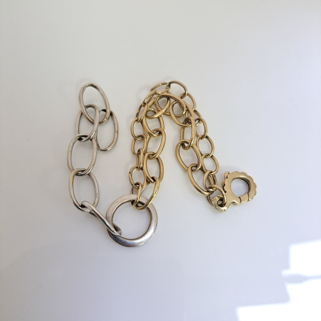 PULSERA ORO,ORO BLANCO 14 K 8,70 GRMS (SEMINUEVO)