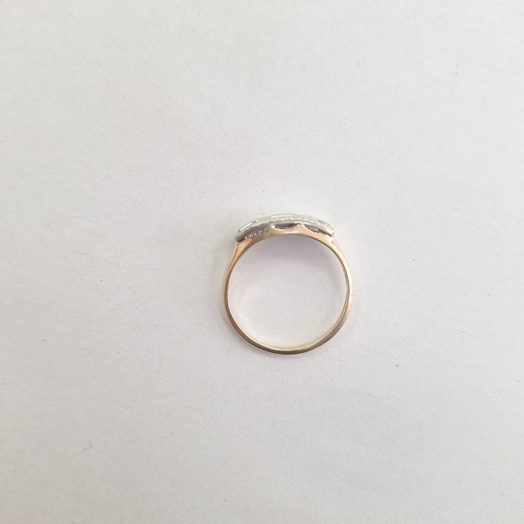 ANILLO ORO,ORO BLANCO,ORO COMBINADO 14 K 2,30 GRMS (SEMINUEVO)