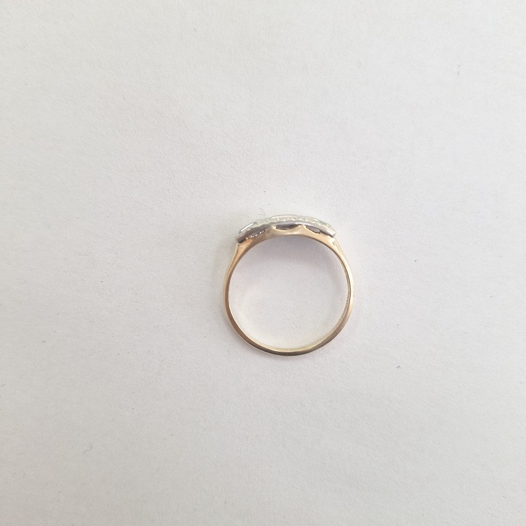 ANILLO ORO,ORO BLANCO,ORO COMBINADO 14 K 2,30 GRMS (SEMINUEVO)
