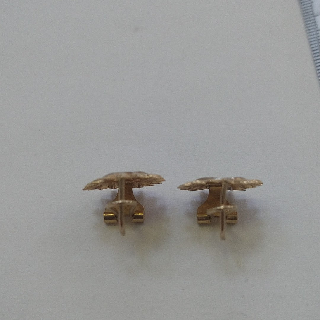 ARETES PAR ORO COMBINADO 10 K 1.9 GRMS (SEMINUEVO)