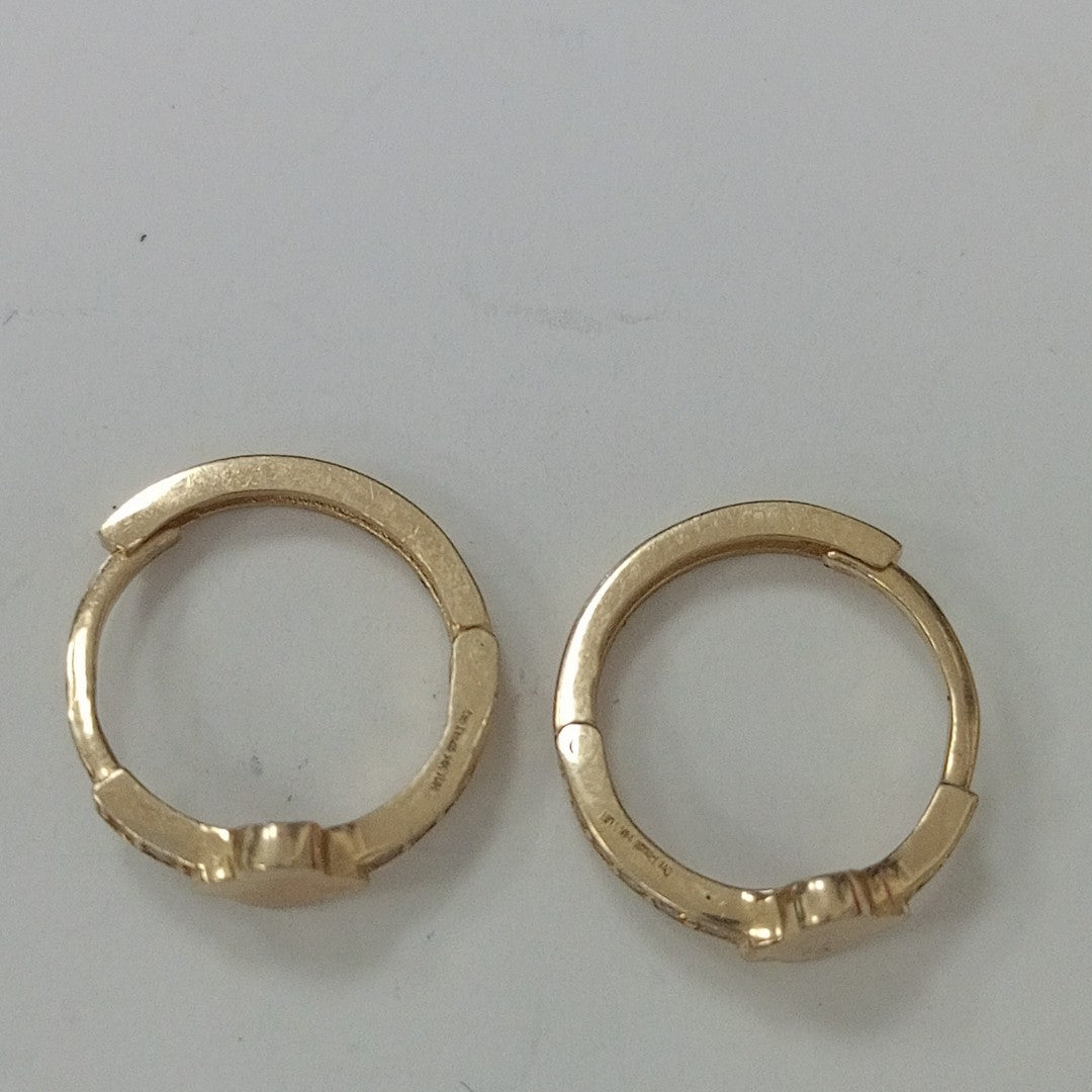 ARRACADAS PAR ORO 14 K 2.1 GRMS (SEMINUEVO)