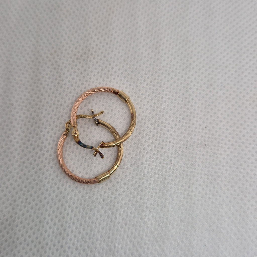 ARRACADAS PAR ORO COMBINADO 10 K 1.3 GRMS (SEMINUEVO)