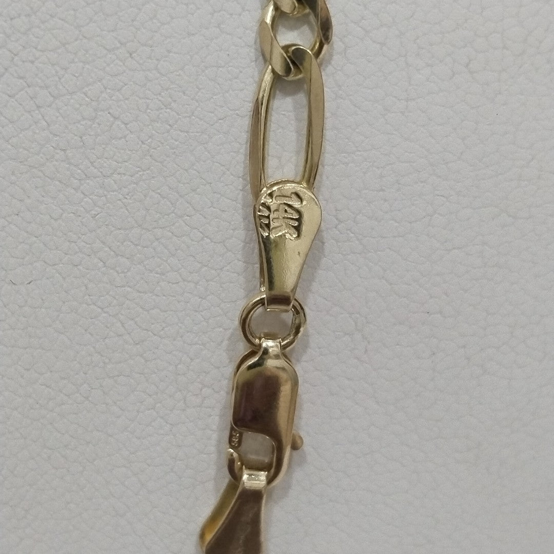 CADENA TEJIDO 3X1 11.9G 55 CM 14K (NUEVO)