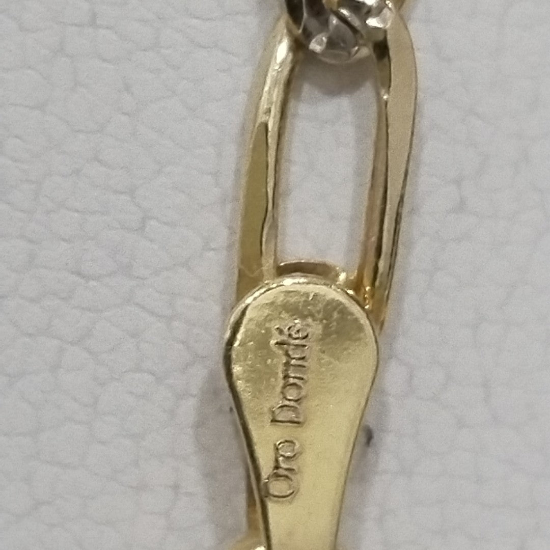 CADENA TEJIDO ESLABONES 11.1G 55 CM 14K (NUEVO)