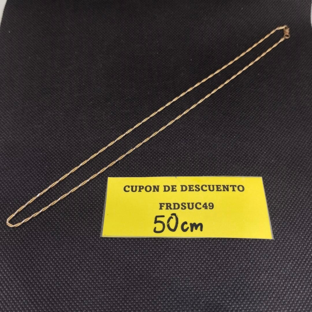 GARGANTILLA ORO COMBINADO 14 K 5.4 GRMS (SEMINUEVO)