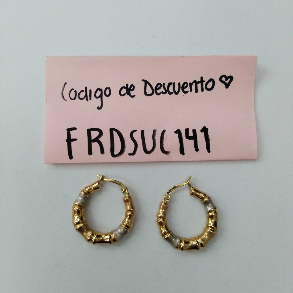 ARETES PAR ORO 14 K 2.2 GRMS (SEMINUEVO)