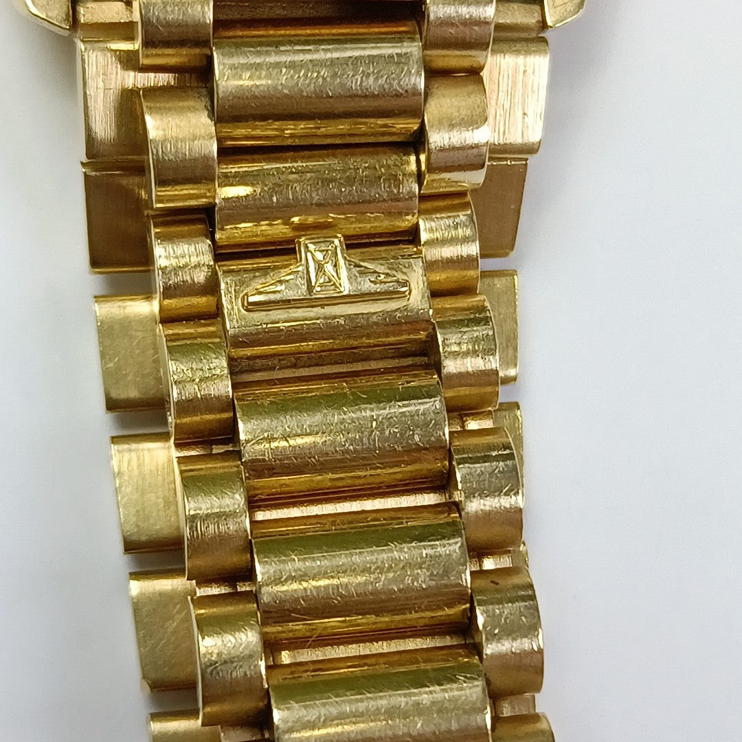 RELOJ CAJA Y PULSO ORO ORO 18 K 98.7 GRMS (SEMINUEVO)