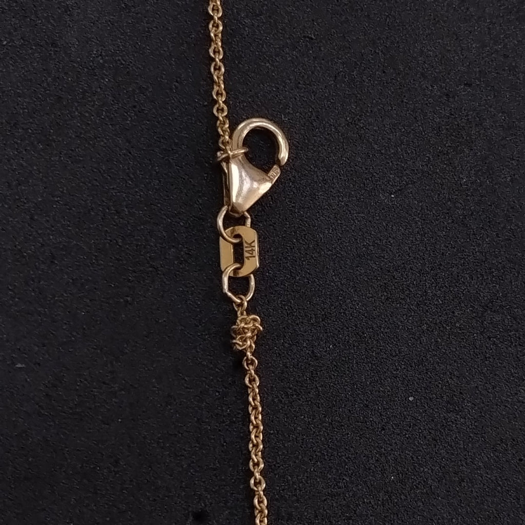 CADENA, DIJE ORO 14 K 3.9 GRMS (SEMINUEVO)