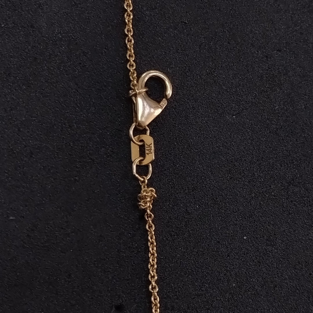 CADENA, DIJE ORO 14 K 3.9 GRMS (SEMINUEVO)