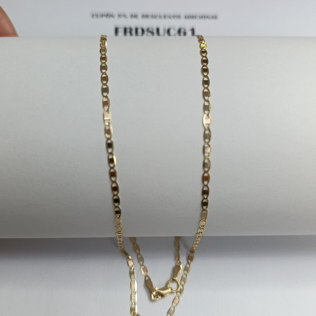 CADENA ESPECIAL MARINERA ESPEJO 3.71G 55 CM (NUEVO)