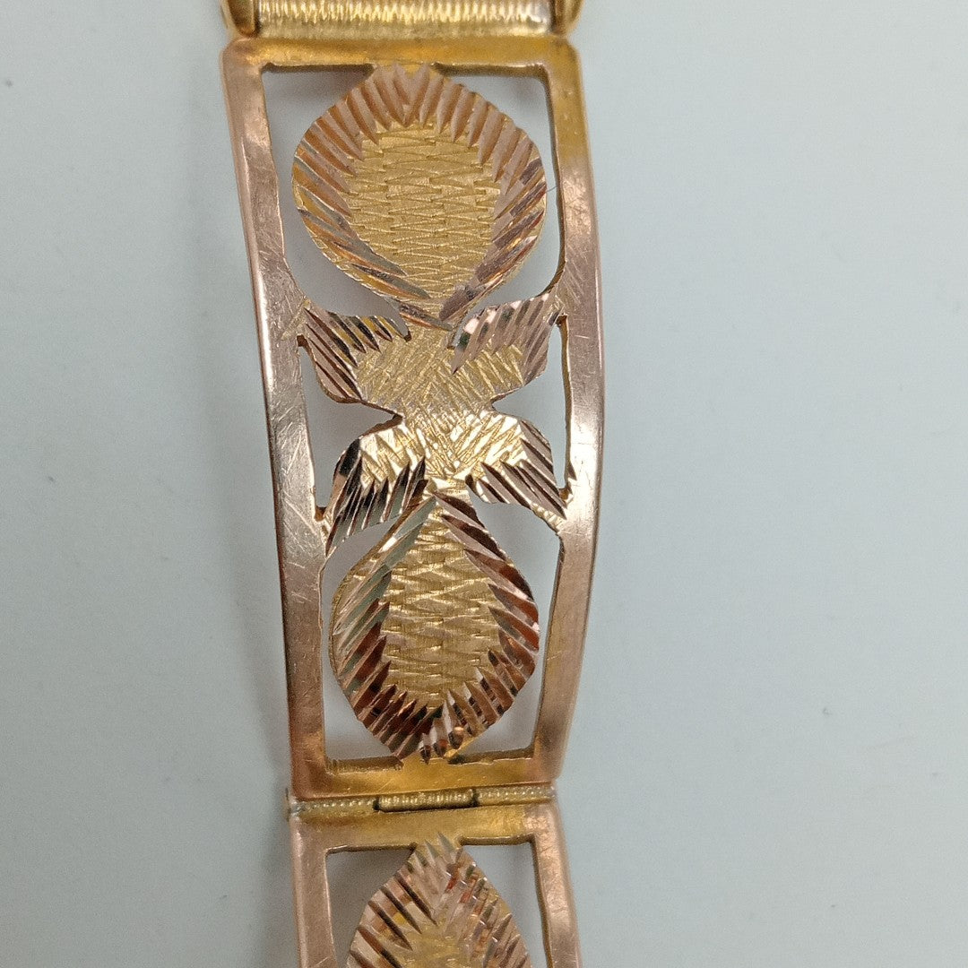 RELOJ CAJA ACERO PULSO ORO ORO 8 K 19,60 GRMS (SEMINUEVO)