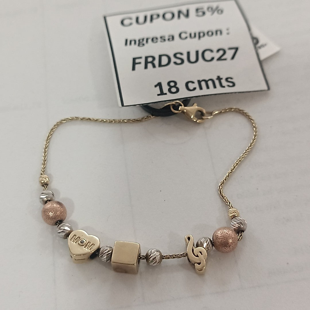 PULSERA ORO,ORO COMBINADO 10 K 4,40 GRMS (SEMINUEVO)