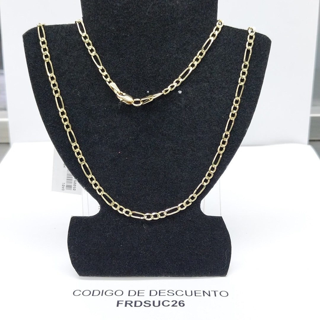 CADENA 3 X 1 5.91GR 50 CM 14K (NUEVO)