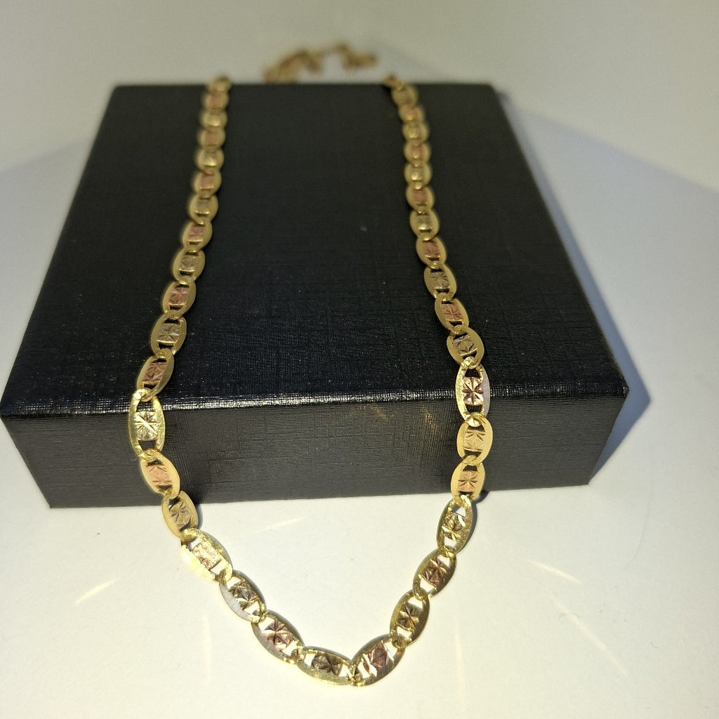 CADENA ORO COMBINADO 14 K 9,70 GRMS (SEMINUEVO)