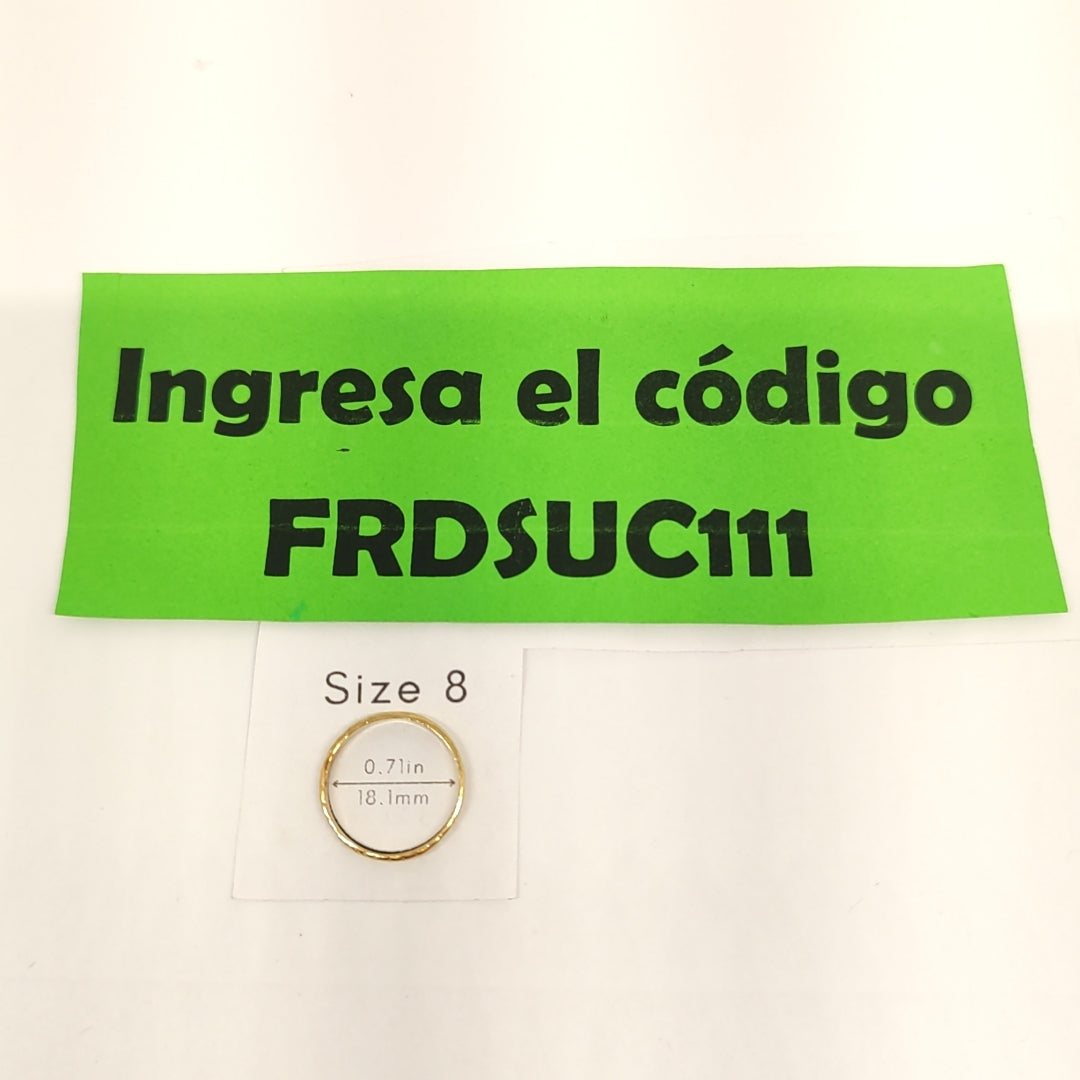 ARGOLLA ORO 8 K 1,10 GRMS (SEMINUEVO)
