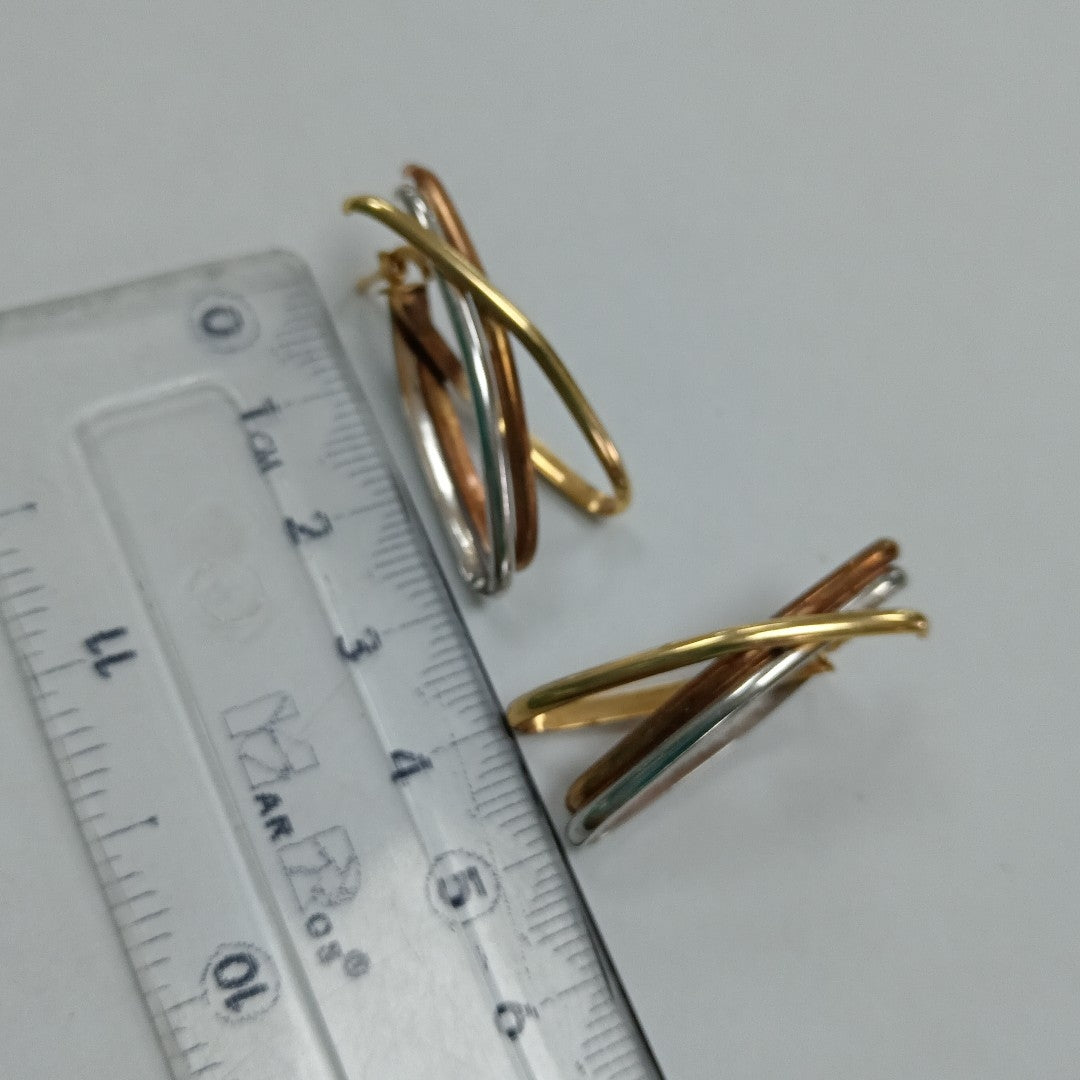 ARRACADAS PAR ORO 14 K 3.7 GRMS (SEMINUEVO)