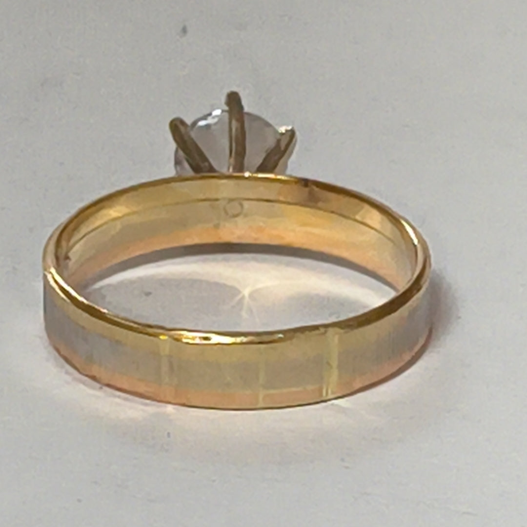 SOLITARIO ORO COMBINADO 14 K 2,40 GRMS (SEMINUEVO)