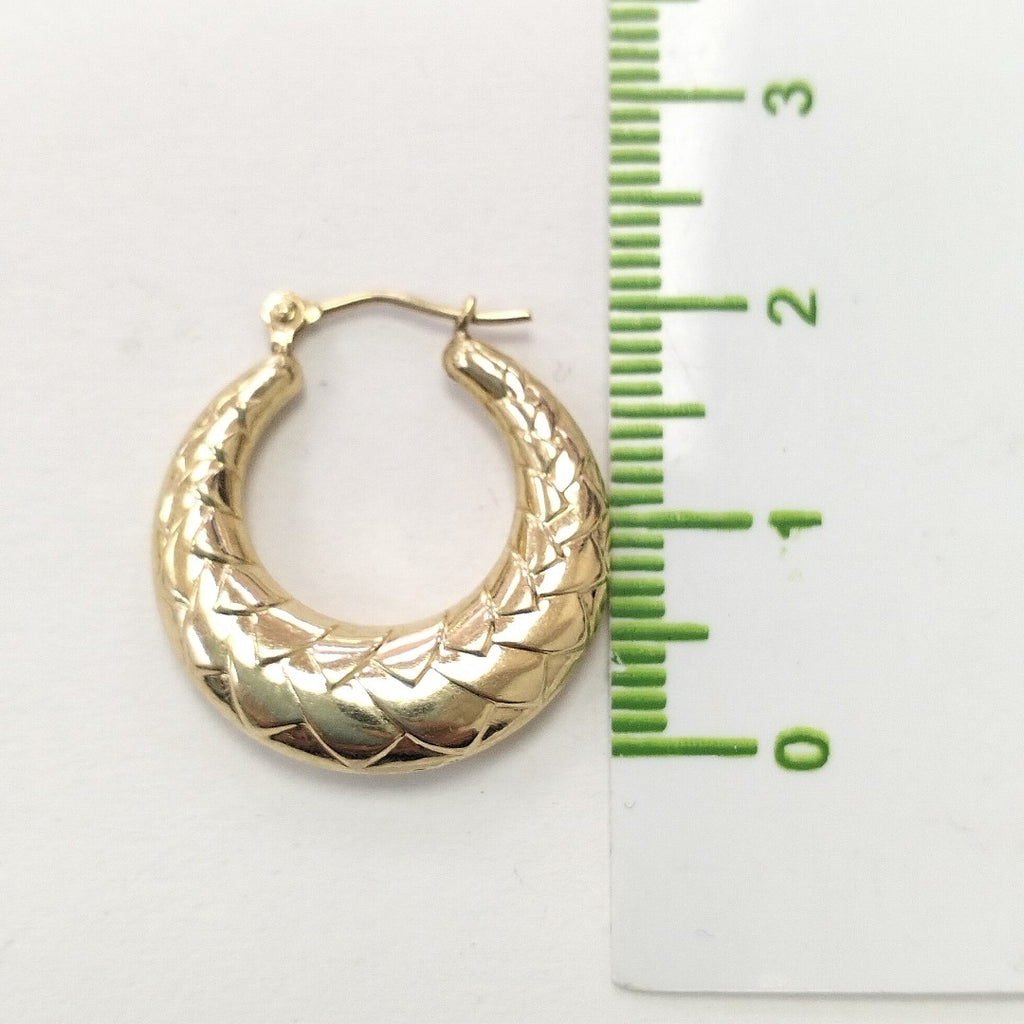 ARRACADAS PAR ORO 14 K 1.6 GRMS (SEMINUEVO)