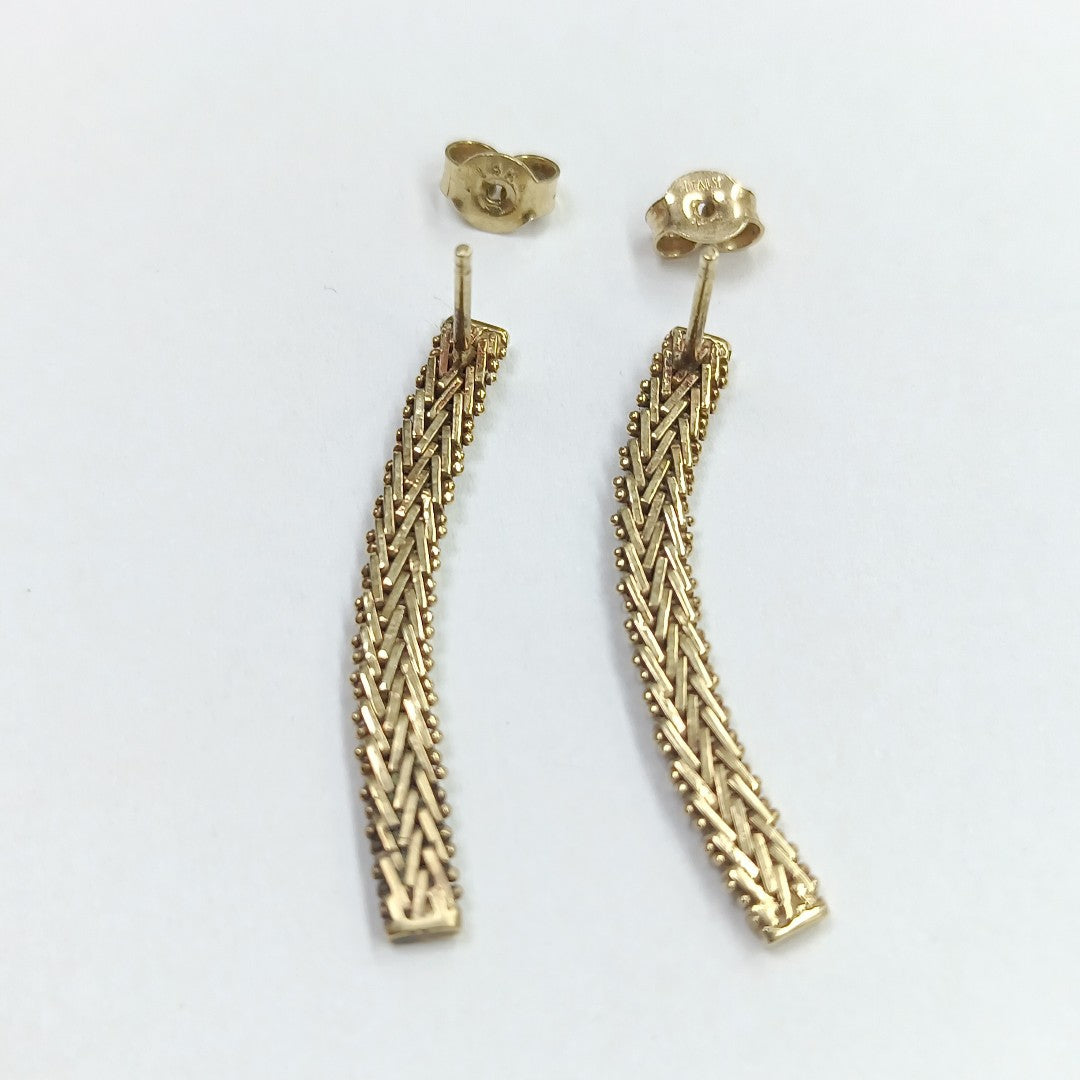 ARETES PAR ORO 14 K 3.2 GRMS (SEMINUEVO)