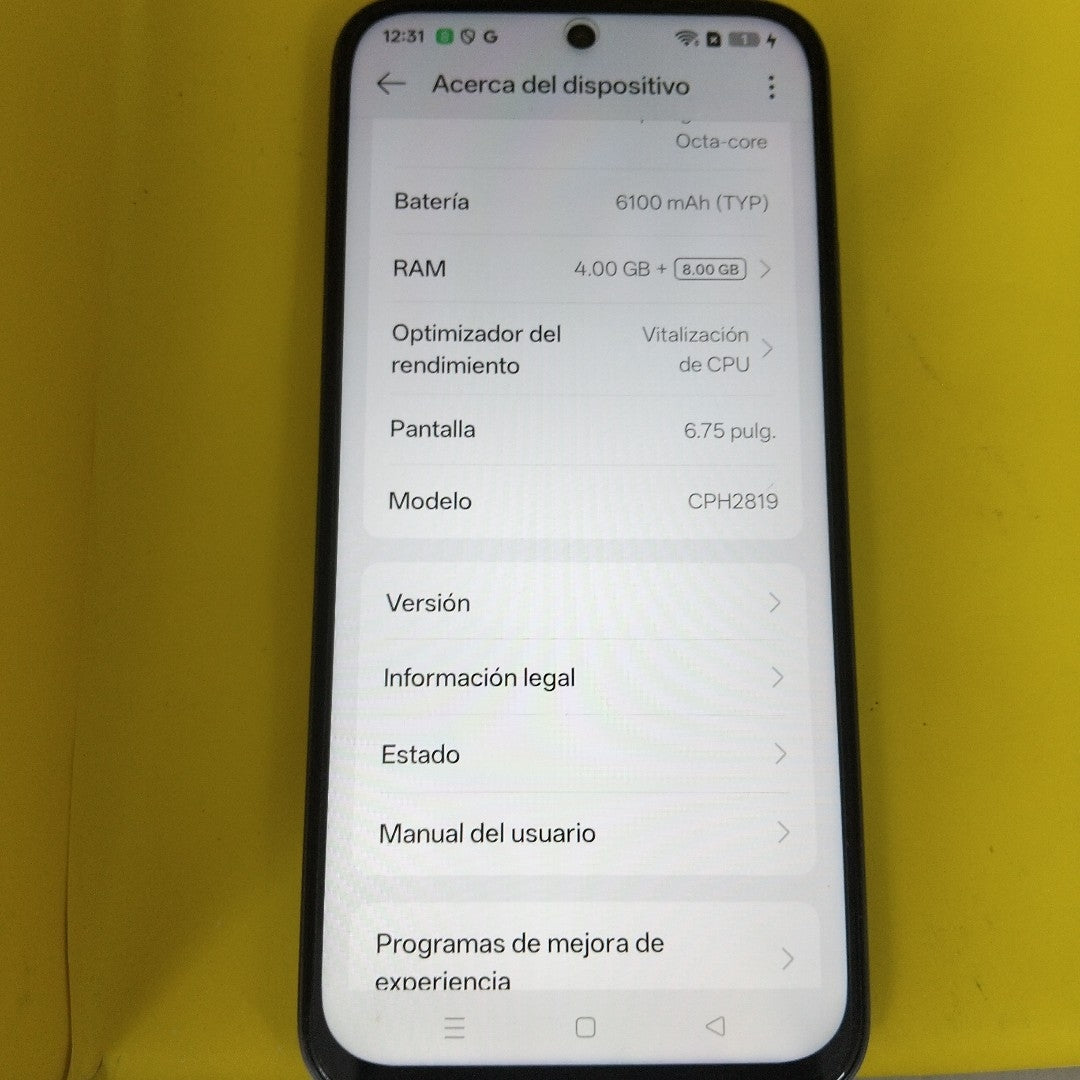 CELULAR OPPO  A6X CPH2819 (2025) 128 GB 4 GB RAM (SEMINUEVO)