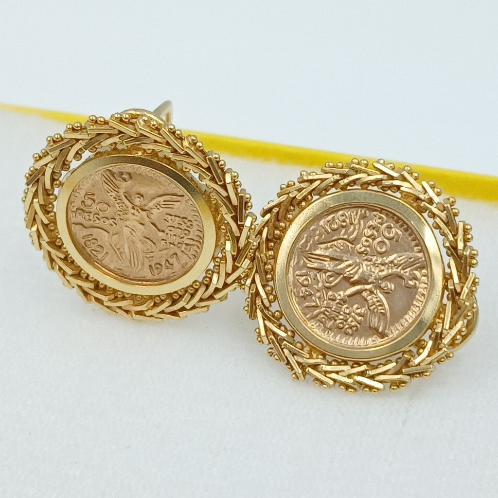 ARETES PAR ORO 14 K 7.4 GRMS (SEMINUEVO)