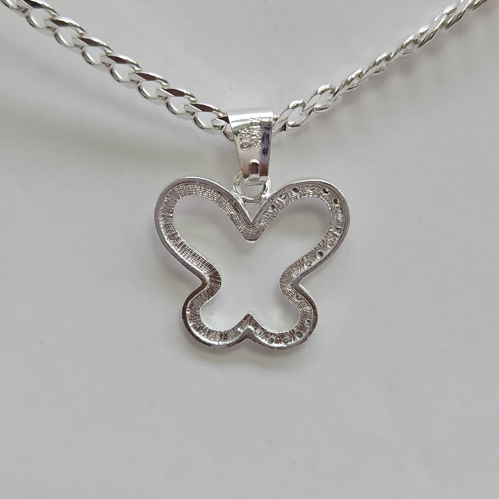 DIJE MARIPOSA C/CIRCONIAS PLATA .925 2.4 GR (NUEVO)