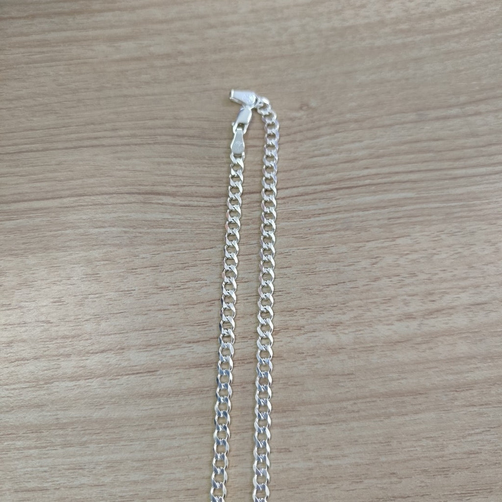CADENA TEJIDO BARBADO PLATA .925 55 CM 12.9 GR (NUEVO)