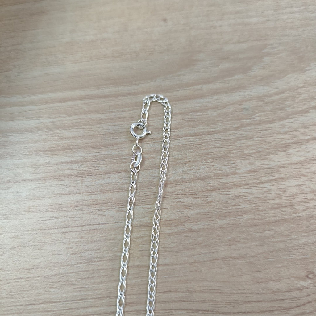 CADENA TEJIDO ESLABONES PLATA .925 50 CM 3.5 GR (NUEVO)