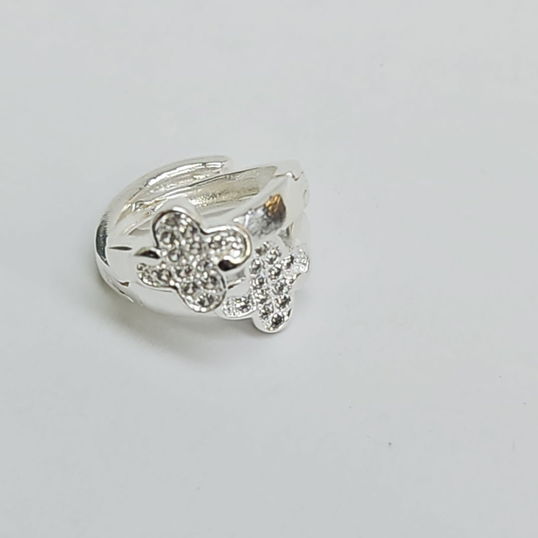 ARRACADAS C/CIRCONIAS PLATA .925 1.9 GR (NUEVO)
