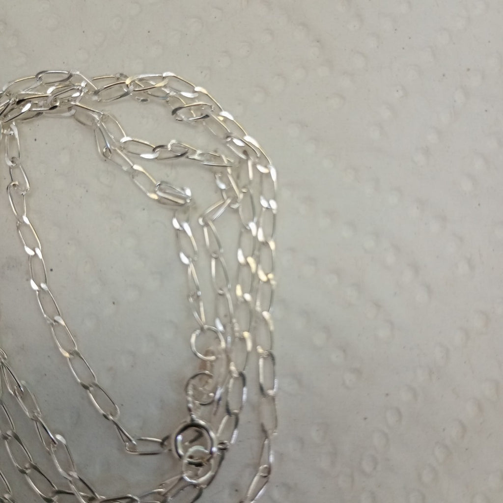 CADENA TEJIDO ESLABONES PLATA .925 55 CM 2.9 GR (NUEVO)