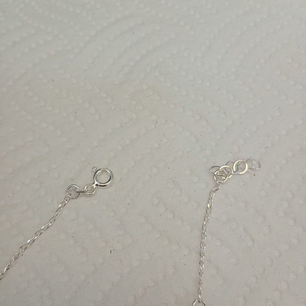 PULSERA TEJIDO LLAVE PLATA .925 18 CM 2.4 GR (NUEVO)