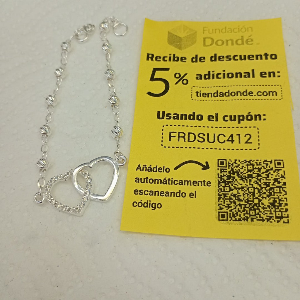 PULSERA TEJIDO TEJIDO ESPECIAL PLATA .925 18 CM 4.1 GR (NUEVO)