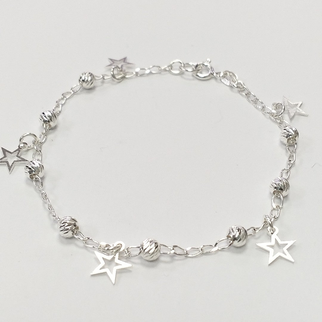 PULSERA TEJIDO ESPECIAL PLATA .925 18 CM 2.7 GR (NUEVO)