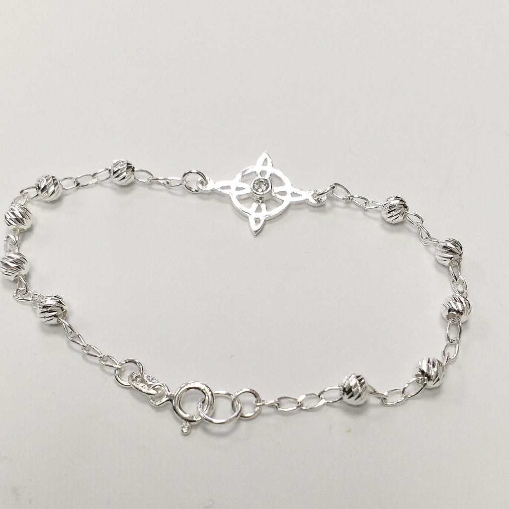 PULSERA TEJIDO ESPECIAL PLATA .925 18 CM 2.8 GR (NUEVO)