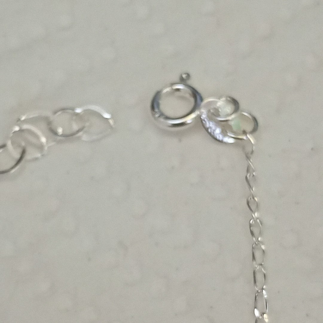 PULSERA TEJIDO LLAVE PLATA .925 18 CM 2.3 GR (NUEVO)
