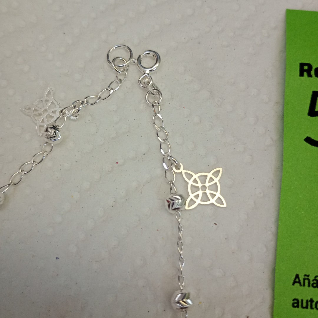 PULSERA TEJIDO ESPECIAL PLATA .925 18 CM 3.2 GR (NUEVO)