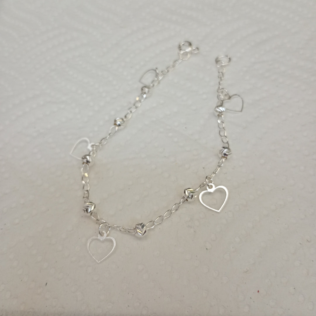 PULSERA TEJIDO ESPECIAL PLATA .925 18 CM 2.7 GR (NUEVO)