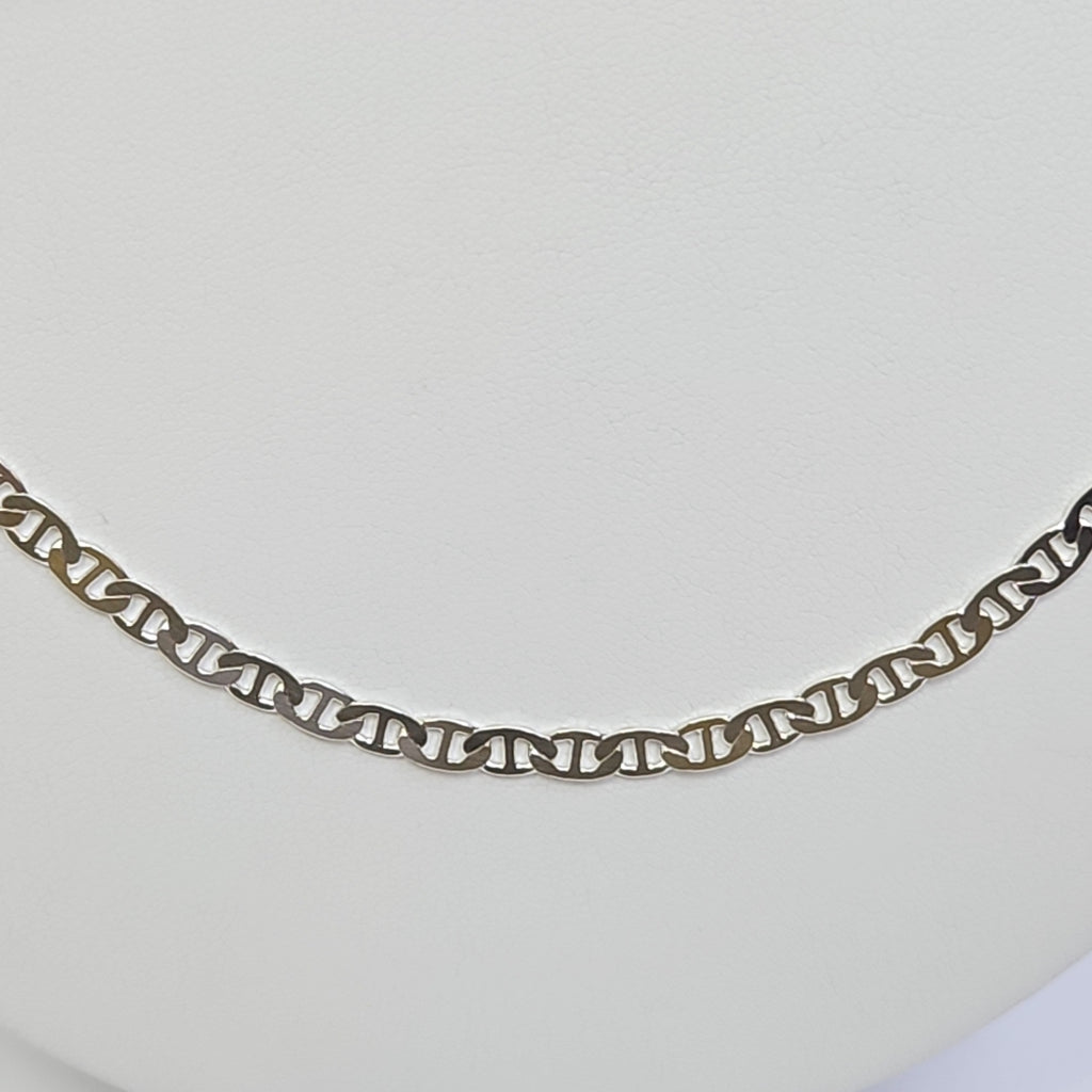 CADENA TEJIDO GUCHI PLATA .925 55 CM 12.8 GR (NUEVO)