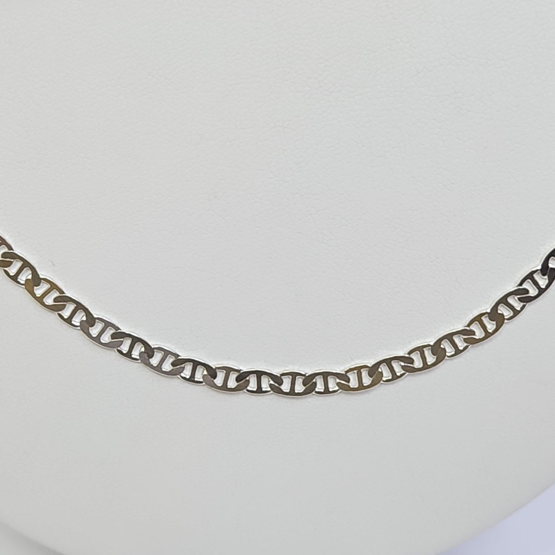 CADENA TEJIDO GUCHI PLATA .925 55 CM 12.8 GR (NUEVO)