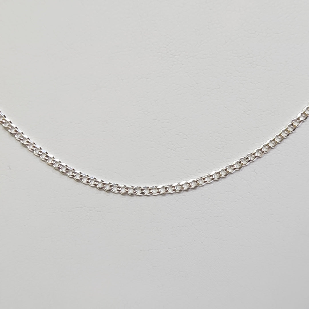 CADENA TEJIDO BARBADO PLATA .925 55 CM 5.3 GR (NUEVO)